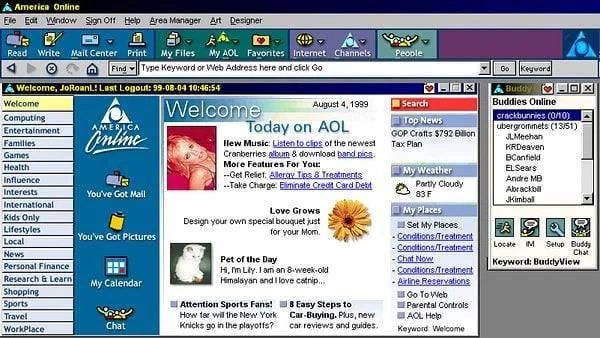 Aol en 1999